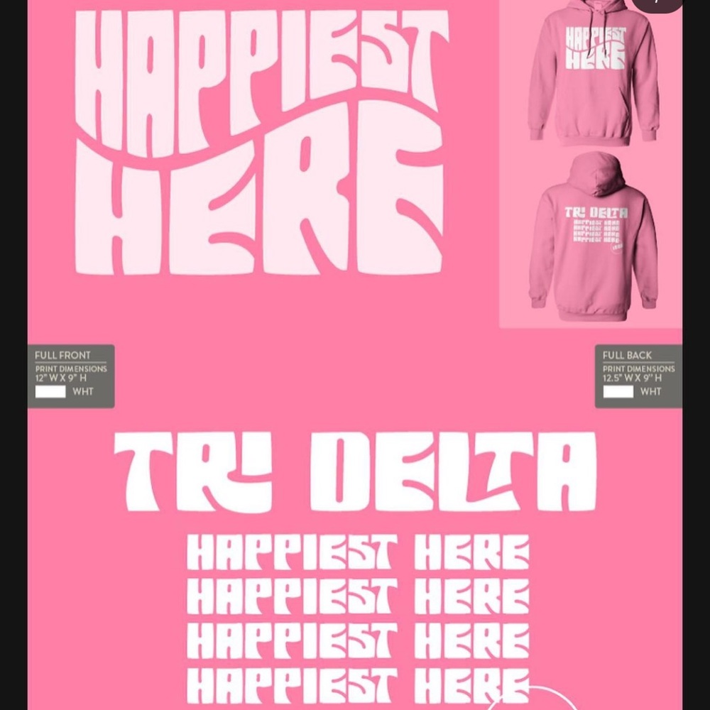 Tri delta hoodie